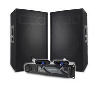 Pack Sono DJ BM SONIC Amplificateur 2000W, Paire d'Enceintes Passives 2x700W, Câbles Speakon, Sonorisation PRO