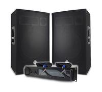 Pack Sono DJ BM SONIC Amplificateur 3000W, Paire d'Enceintes Passives 2x700W, Câbles Speakon, Sonorisation PRO
