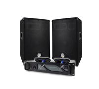 Pack Sono DJ BM SONIC Amplificateur BMS1000 1000W, Paire d'Enceintes Passives BMS10 2x400W, Câbles, Sonorisation PRO