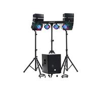 Pack Sono DJ BMS-15-ARRAY-BT 1200W Caisson 38cm Satellites Bluetooth USB Portique LED DJ PACK-EOS