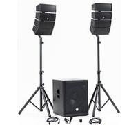 BM SONIC Pack Sono DJ Complet BMS-15-ARRAY-BT 1200W Caisson 38cm USB/Bluetooth