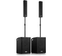 Pack Sono DJ Vonyx VX1080BT 2.2 Actives 1250W avec Caisson Basses 15 Pouces Vert