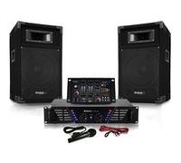 Ibiza Sound Pack Sono DJ300-BT ampli + HP 500W Table de mix