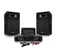 Pack Sono DJ300-BT ampli + HP 500W Table de mix