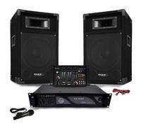 Pack Sono DJ500-AX-BT ampli + HP 500W Table de mix