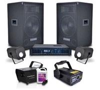 Pack sono + machine à fumée + 3 jeux de lumière