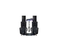 Pack Sono Music Teufeurs DJ Complet 5000W Bi-Amplification Bluetooth Subwoofers 18-15 Pouces Satellites 12 Pouces Câbles Inclus