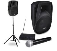 Pack sono portable Enceinte amplifiée 150W, BT 8 micro