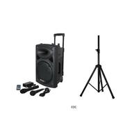 Pack sono portable - IBIZA SOUND - Système 8""/20 cm - 200W RMS/400W max - Bluetooth & USB - Batterie 12V/220V
