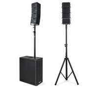 Pack Sono Pronomic V-Array 8x Actif Bluetooth Enceintes et Subwoofer PA Systeme