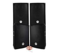 Pack Sono Sound 1200W Total - 4 Enceintes passives BM SONIC BMS 300W Noir - Câbles HP - Soirée - Anniversaire - Mariage - DJ