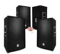 Pack Sono Sound 2800W Total - 4 Enceintes passives BM SONIC BMS 700W Noir - Câbles HP - Soirée - Anniversaire - Mariage - DJ