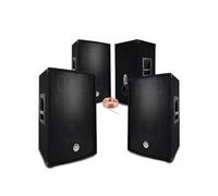 Pack Sono Sound 2800W Total - 4 Enceintes passives BM SONIC BMS 700W Noir - Câbles HP - Soirée - Anniversaire - Mariage - DJ