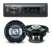 Pack sono voiture Auto Radio NewOne AR270 80 Watts + 2 haut parleurs 10cm 80W