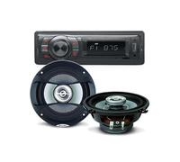 Pack sono voiture Auto Radio NewOne AR270 80 Watts + 2 hauts parleurs 13cm 100W