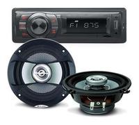 Pack sono voiture Auto Radio NewOne AR270 80 Watts + 2 hauts parleurs 13cm 100W