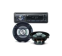 Pack sono voiture Auto Radio NewOne AR375BT 120 Watts + 2 hauts parleurs 13cm 100W