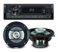 Caisson / Subwoofer Caliber Pack sono voiture Auto Radio NewOne AR390DAB 80 Watts + 2 haut parleurs 10cm 80W