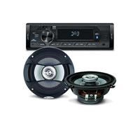 Pack sono voiture Auto Radio NewOne AR390DAB 80 Watts + 2 hauts parleurs 13cm 100W