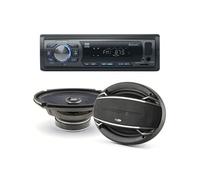 Pack sono voiture Autoradio AR375BT + 2 haut parleurs ovales 6x9 Caliber 180W