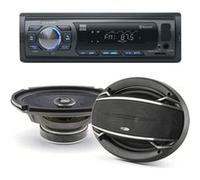 Pack sono voiture Autoradio AR375BT + 2 haut parleurs ovales 6x9 Caliber 180W