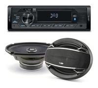 Pack sono voiture Autoradio AR390DAB + 2 haut parleurs ovales 6x9 Caliber 180W