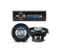 Pack sono voiture Autoradio bluetooth RMD046BT-2 4X75W + 2 haut parleurs 10cm 80W
