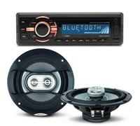 Pack sono voiture Autoradio bluetooth RMD046BT-2 4X75W + 2 haut parleurs 16,5m 120W G