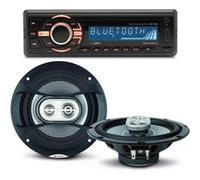 Autocollant et sticker Caliber Pack sono voiture Autoradio bluetooth RMD046BT-2 4X75W + 2 haut parleurs 16,5m 120W