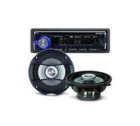 Pack sono voiture Autoradio Muse M-1229 DAB 160 Watts + 2 hauts parleurs 13cm 100W