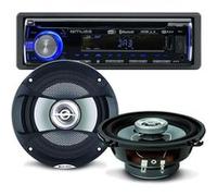 Pack sono voiture Autoradio Muse M-1229 DAB 160 Watts + 2 hauts parleurs 13cm 100W