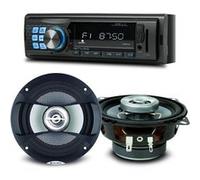 Cosse et kit Caliber Pack sono voiture Autoradio Muse M-195 BT 160 Watts + 2 haut parleurs 10cm 80W