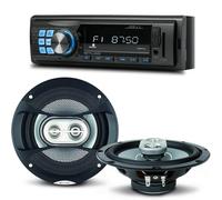 Pack Sono Voiture Autoradio Muse M-195 BT 160 Watts + 2 Haut parleurs 16,5m 120W