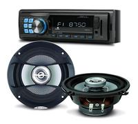 Pack sono voiture Autoradio Muse M-195 BT 160 Watts + 2 hauts parleurs 13cm 100W