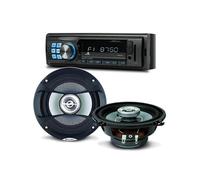 Pack sono voiture Autoradio Muse M-195 BT 160 Watts + 2 hauts parleurs 13cm 100W