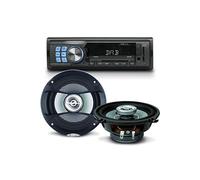 Lecteur carte mémoire Caliber Pack sono voiture Autoradio Muse M-199 DAB 160 Watts + 2 hauts parleurs 13cm 100W