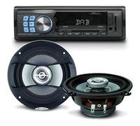 Lecteur carte mémoire Caliber Pack sono voiture Autoradio Muse M-199 DAB 160 Watts + 2 hauts parleurs 13cm 100W