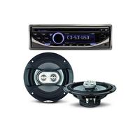 Pack sono voiture Autoradio RCD123 4X75W + 2 haut parleurs 16,5cm 120W