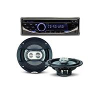 Pack sono voiture Autoradio RCD123 4X75W + 2 haut parleurs 16,5cm 120W