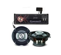 Amplificateur auto Caliber Pack sono voiture Autoradio RMD060DAB-BT 4x75W + 2 haut parleurs 10cm 80W