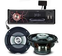 Amplificateur auto Caliber Pack sono voiture Autoradio RMD060DAB-BT 4x75W + 2 haut parleurs 10cm 80W