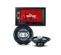 Pack sono voiture Autoradio RMD803DAB-B 4x75W + 2 haut parleurs 16,5m 120W