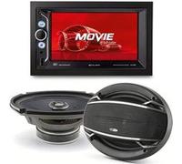 Pack sono voiture Autoradio RMD803DAB-B 4x75W + 2 haut parleurs ovales 6x9 Caliber 180W