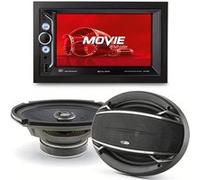 Pack sono voiture Autoradio RMD803DAB-B 4x75W + 2 haut parleurs ovales 6x9 Caliber 180W
