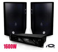 Pack Sonorisation 1600W Ampli Mydj + Enceintes BMS-12 de 2x600W + Câblages