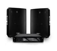 Pack sonorisation 2 Enceintes passives 12""/30cm 2x600W + Ampli 1000W + Câbles CLUB12 + AC1000