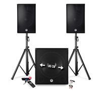 Pack sonorisation 2400W BM SONIC BMS1812 Enceintes Caisson Pieds USB Bluetooth
