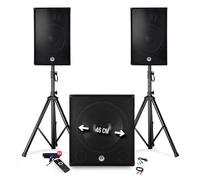 Pack sonorisation 2400W - Enceintes + Caisson + Pieds - USB/BLUETOOTH - BM SONIC BMS1812