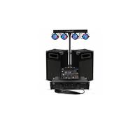 Pack sonorisation 50 100 personnes Initiation DJ Enceintes Ampli Table de Mixage Bluetooth, Kit d'éclairage EOS LED, Evènements