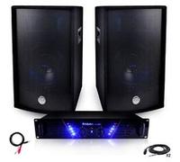 Pack Sonorisation Ampli AMP-300 + Enceintes BMS-12 de 2x600W + Câblages